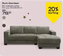 Leen Bakker Bank Aberdeen Bijv. hoekbank rechts aanbieding