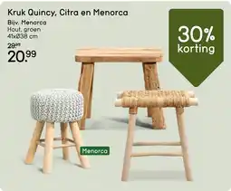 Leen Bakker Kruk Quincy, Citra en Menorca. Bijv. Menorca aanbieding