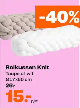 Kwantum Rolkussen Knit aanbieding