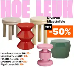 Kwantum Diverse bijzettafels aanbieding