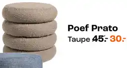 Kwantum Poef Prato aanbieding