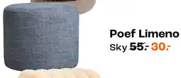 Kwantum Poef Limeno aanbieding