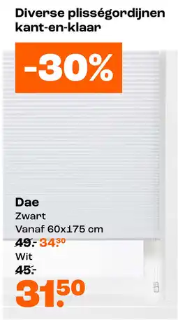 Kwantum Diverse plisségordijnen kant-en-klaar aanbieding