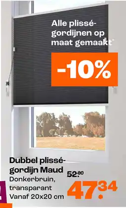 Kwantum Dubbel plisségordijn Maud aanbieding