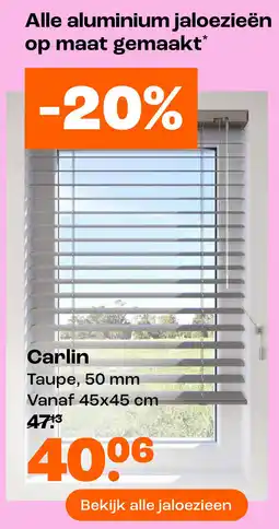Kwantum Alle aluminium jaloezieën op maat gemaakt aanbieding