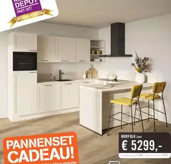 Keukendepot NORFOLK Zand aanbieding