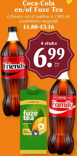 CoopCompact Coca-Cola en/of Fuze Tea aanbieding