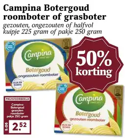 CoopCompact Campina Botergoud roomboter of grasboter aanbieding