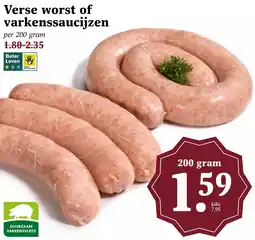 CoopCompact Verse worst of varkenssaucijzen aanbieding