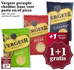 CoopCompact Vergeer geraspte cheddar, kaas voor pasta en/of pizza aanbieding