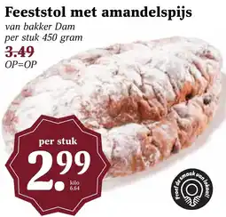 CoopCompact Feeststol met amandelspijs aanbieding