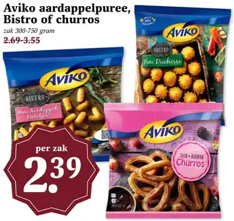 CoopCompact Aviko aardappelpuree, Bistro of churros aanbieding