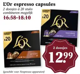 CoopCompact L'Or espresso capsules aanbieding