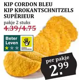 CoopCompact KIP CORDON BLEU KIP KROKANTSCHNITZELS SUPÉRIEUR aanbieding