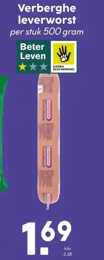 Coop Verberghe leverworst aanbieding