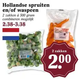 Coop Hollandse spruiten en/of waspeen aanbieding