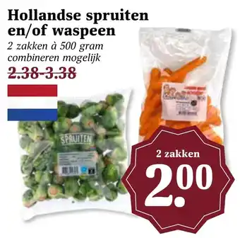 Coop Hollandse spruiten en/of waspeen aanbieding