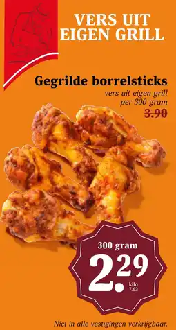 Coop Gegrilde borrelsticks aanbieding