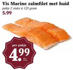 Coop Vis Marine zalmfilet met huid aanbieding