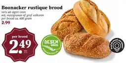 Coop Boonacker rustique brood aanbieding