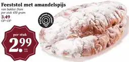 Coop Feeststol met amandelspijs aanbieding