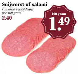 Coop Snijworst of salami aanbieding