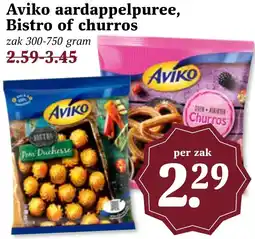 Coop Aviko aardappelpuree, Bistro of churros aanbieding