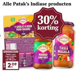 Coop Alle Patak's Indiase producten aanbieding