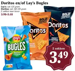 Coop Doritos en/of Lay's Bugles aanbieding