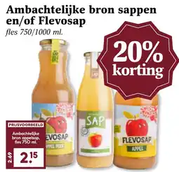 Coop Ambachtelijke bron sappen en/of Flevosap aanbieding