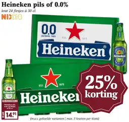 Coop Heineken pils of 0.0% aanbieding