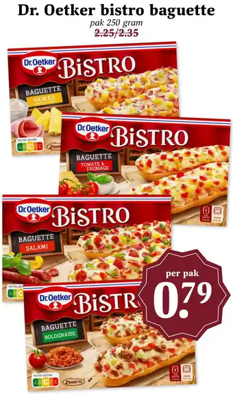 Coop Dr. Oetker bistro baguette aanbieding