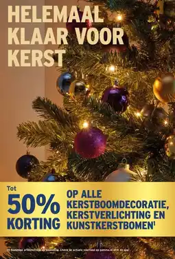 GAMMA OP ALLE KERSTBOOMDECORATIE,KERSTVERLICHTING EN KUNSTKERSTBOMEN aanbieding
