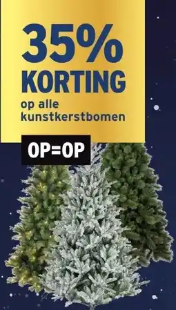 GAMMA op alle kunstkerstbomen aanbieding