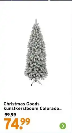 GAMMA Christmas Goods kunstkerstboom Colorado flock deluxe 180cm aanbieding