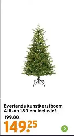 GAMMA Everlands kunstkerstboom Allison 180 cm inclusief verlichting aanbieding