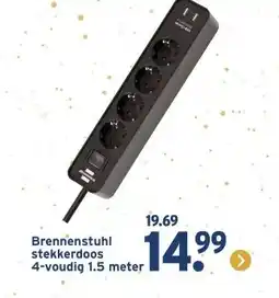 GAMMA Brennenstuhl stekkerdoos aanbieding