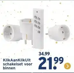 GAMMA KlikAanKlikUit schakelset voor binnen aanbieding