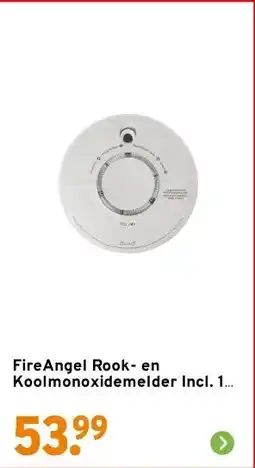 GAMMA FireAngel Rook- en Koolmonoxidemelder Incl. 10 jaar Batterij aanbieding