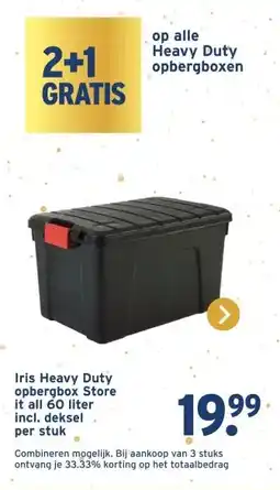 GAMMA Iris Heavy Duty opbergbox Store it all 60 liter aanbieding