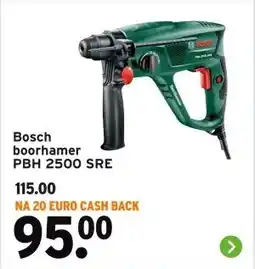 GAMMA Bosch boorhamer PBH 2500 SRE aanbieding