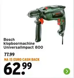 GAMMA Bosch klopboormachine Universallmpact 800 aanbieding