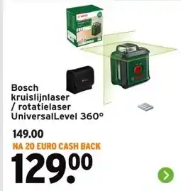 GAMMA Bosch kruislijnlaser / rotatielaser UniversalLevel 360 aanbieding