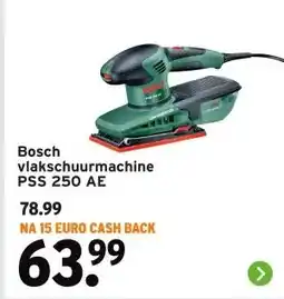 GAMMA Bosch vlakschuurmachine PSS 250 AE aanbieding