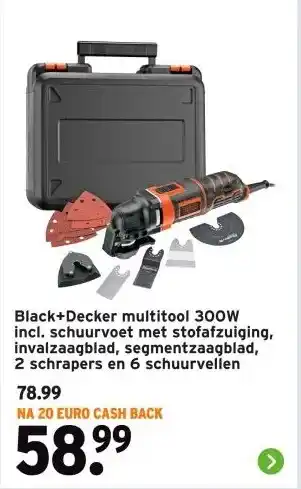 GAMMA Black+Decker multitool 300W aanbieding