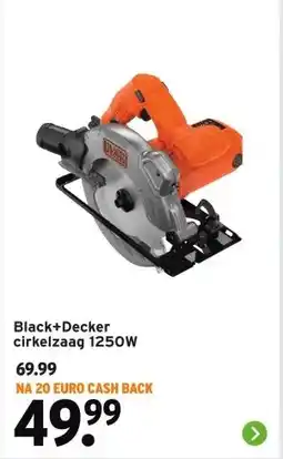 GAMMA Black+Decker cirkelzaag aanbieding