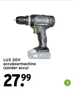 GAMMA LUX 20V accuboormachine aanbieding