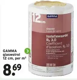 GAMMA GAMMA glaswolrol aanbieding