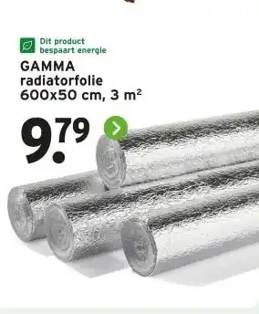 GAMMA GAMMA radiatorfolie aanbieding