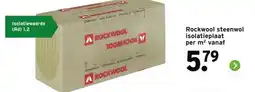 GAMMA Rockwool steenwol isolatieplaat aanbieding